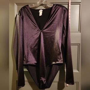 Black Polyester Bodysuit